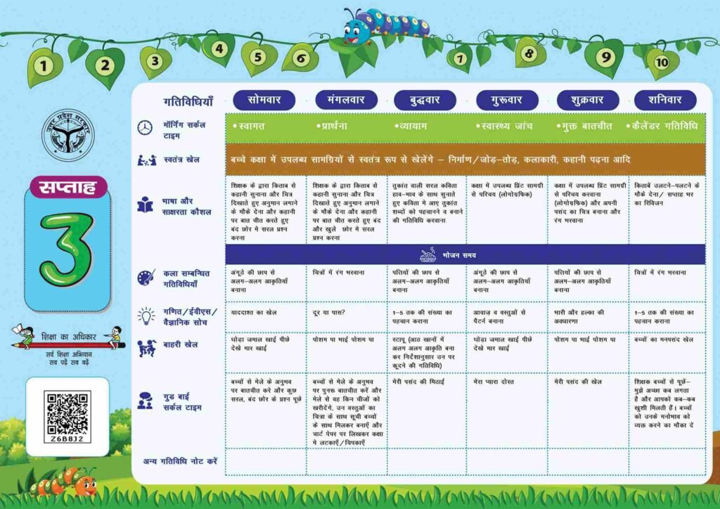 School readiness Calendar